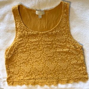 Forever 21 PLUS | Mustard Yellow  Crop Top